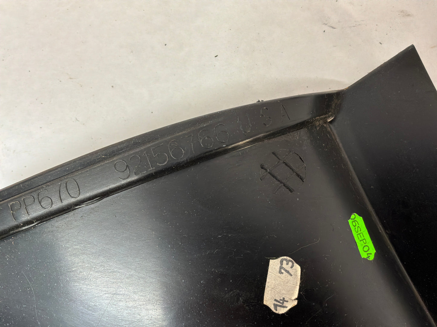 2005 Pontiac GTO RH & LH Console Interior Black Suede Trim Panels OEM