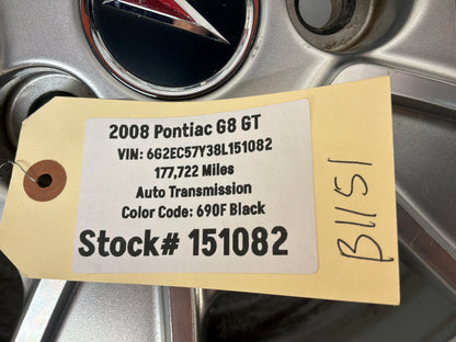 2008 Pontiac G8 GT Factory OEM Wheel 18x8 OEM