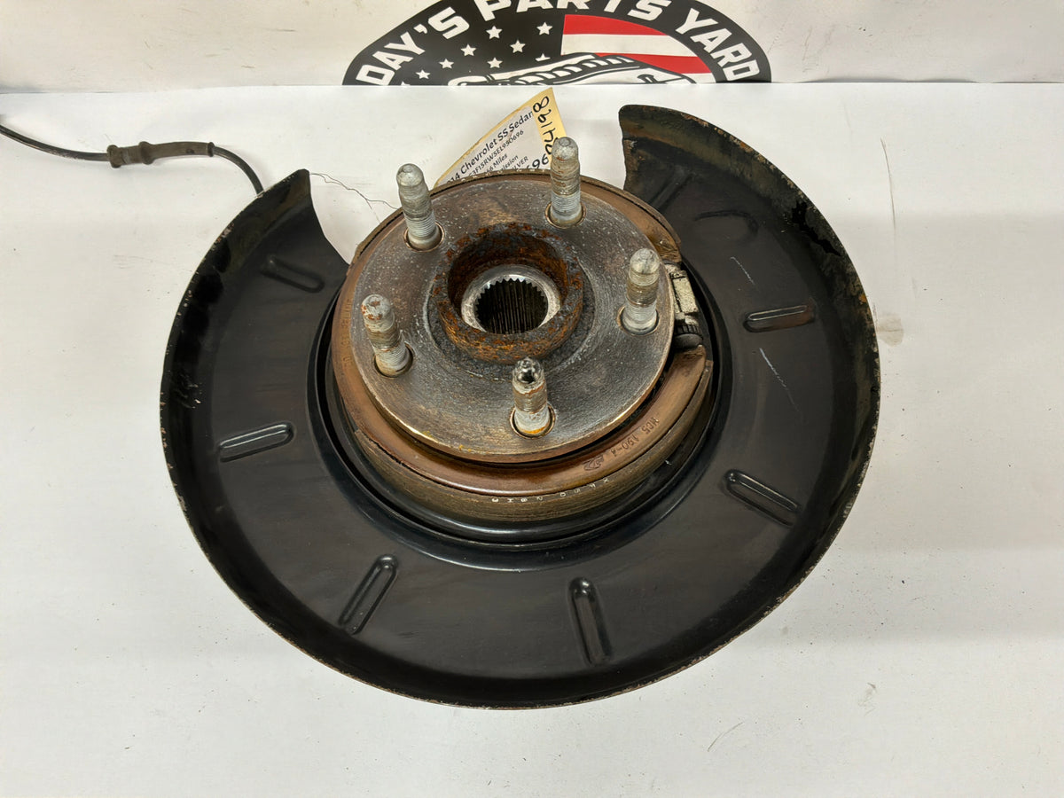 2014 Chevy SS Sedan LH Driver Rear Suspension Spindle Knuckle Hub Assembly OEM