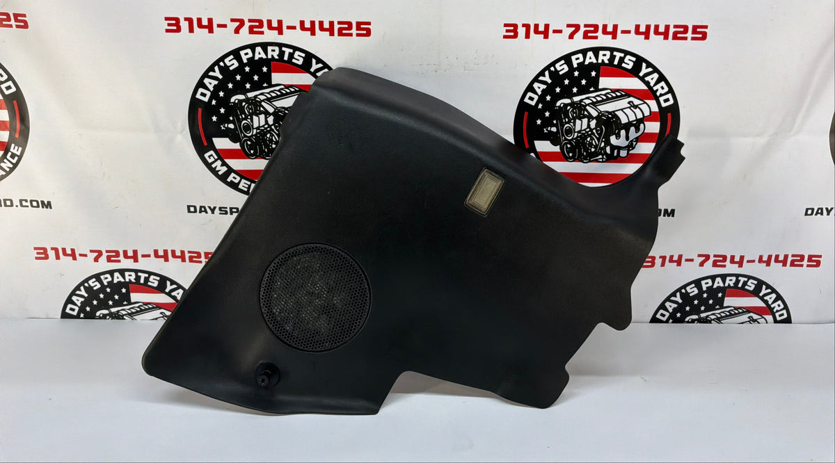 2002 Chevy Camaro Z28 LH Driver Rear Interior Quarter Trim Panel Ebony Black OEM