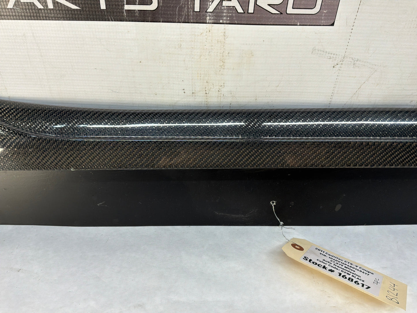 2011 Cadillac CTS-V Coupe Carbon Fiber Rocker Panel Side Skirt Set