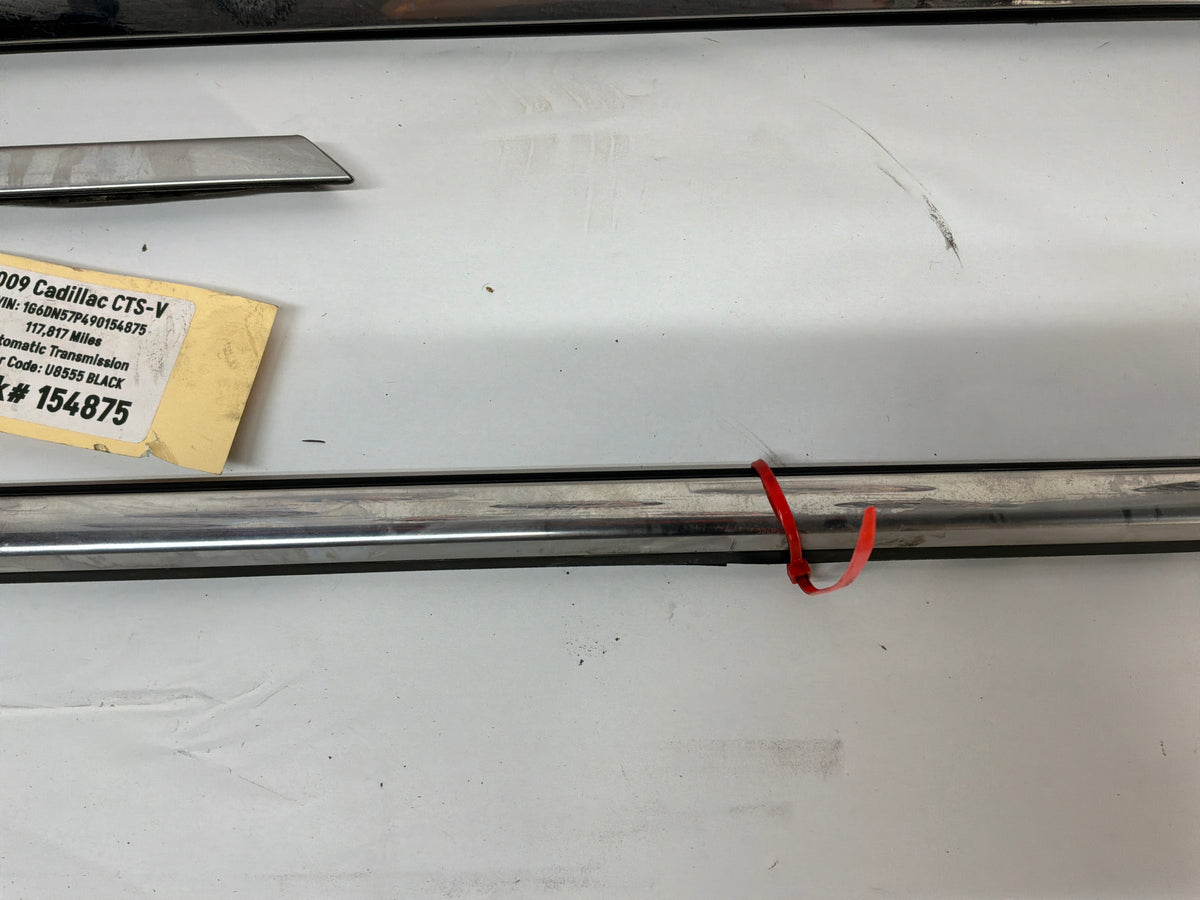 2009 Cadillac CTS-V Front & Rear Door Window Belt Molding Trim OEM
