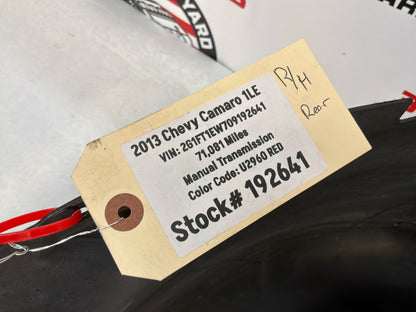2013 Chevy Camaro 1LE RH Passenger Rear Fender Wheel House Well Liner OEM