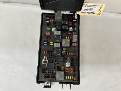 2014 Chevy Camaro ZL1 Engine Motor Bay Fuse Relay Accessory Wiring Junction Box Block OEM