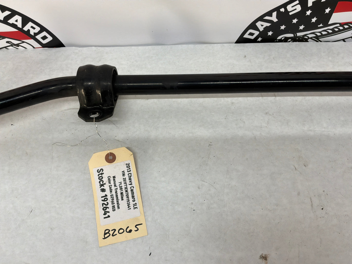 2013 Chevy Camaro 1LE Rear Suspension Stabilizer Sway Bar OEM