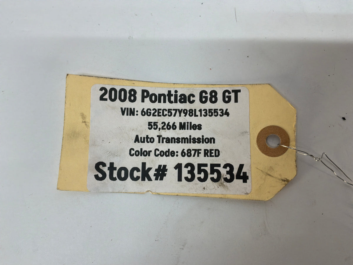 2008 Pontiac G8 GT Rear Suspension Cradle Rubber Isolators Set OEM