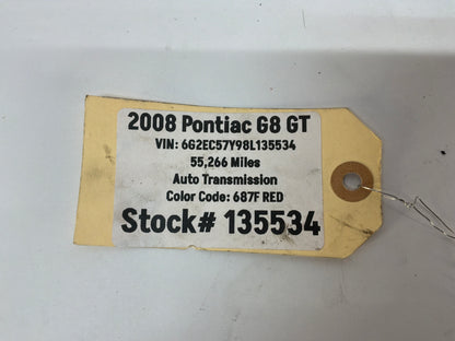 2008 Pontiac G8 GT Rear Suspension Cradle Rubber Isolators Set OEM