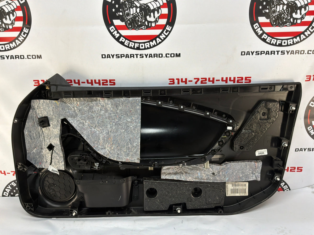 2013 Chevy Camaro ZL1 LH Driver Carbon Flash Front Interior Door Panel Trim OEM