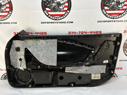 2013 Chevy Camaro ZL1 LH Driver Carbon Flash Front Interior Door Panel Trim OEM