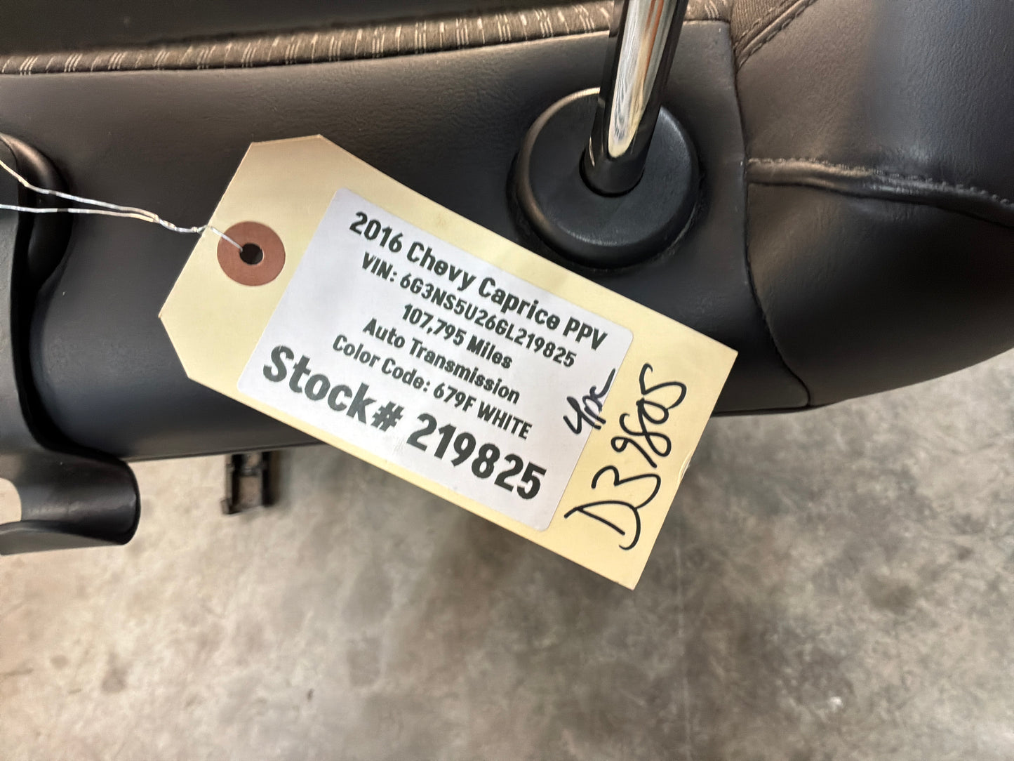 2016 Chevy Caprice PPV Seats Fronts and Rears OEM