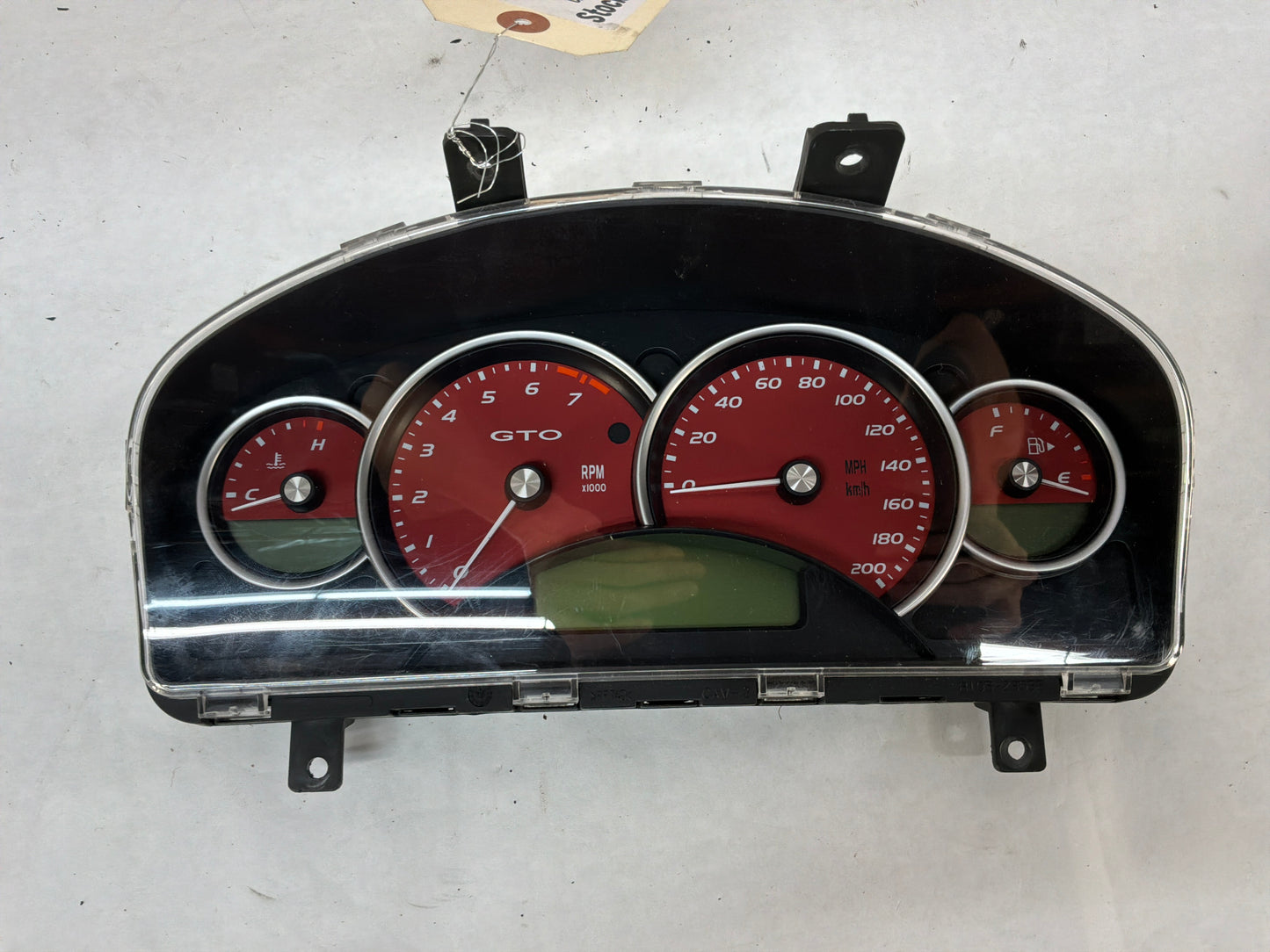 2006 Pontiac GTO Red Instrument Gauge Cluster Speedometer Red OEM 42K