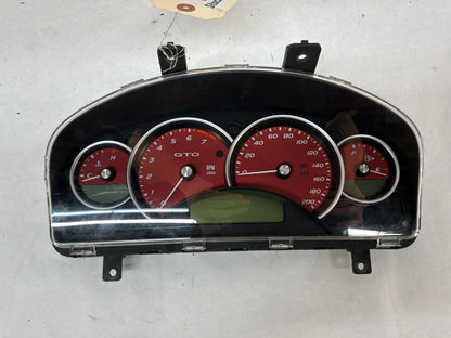 2006 Pontiac GTO Red Instrument Gauge Cluster Speedometer Red OEM 42K