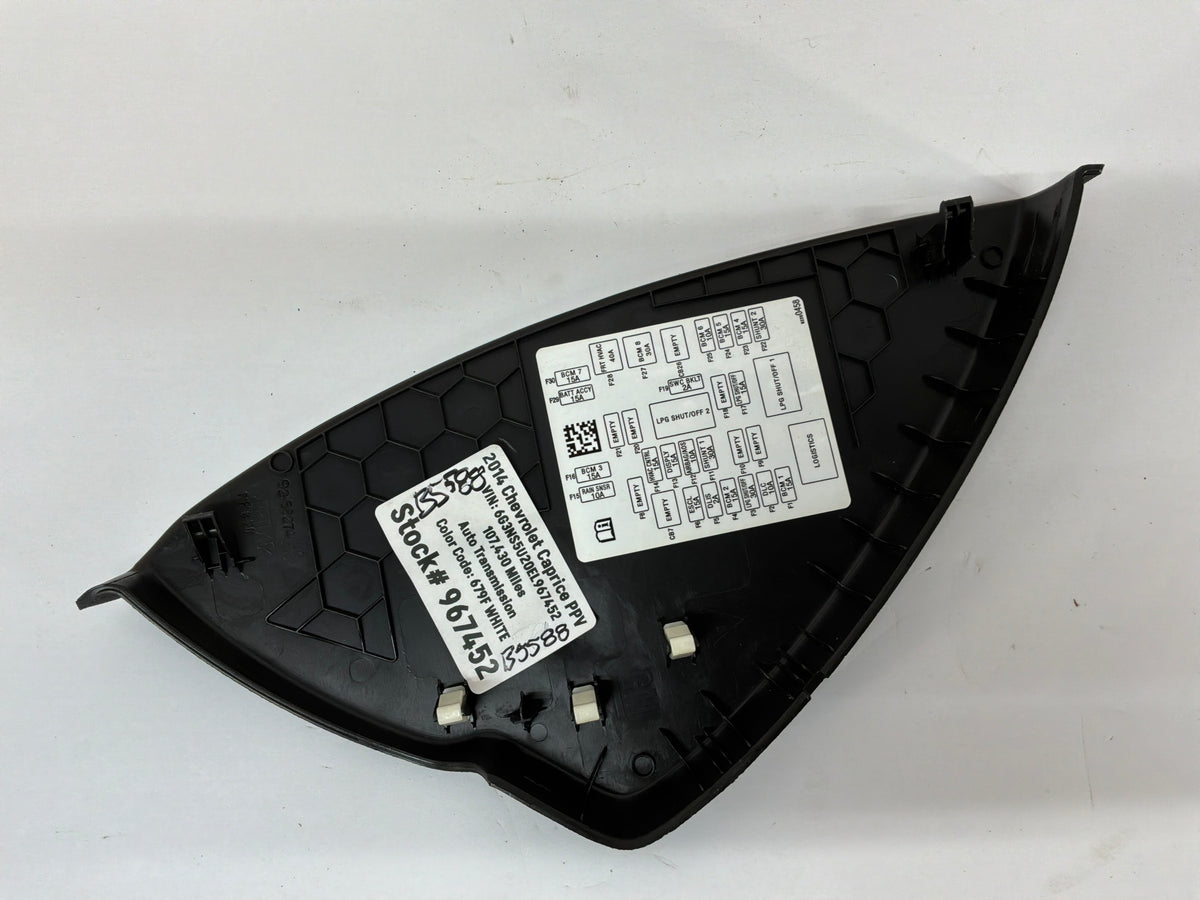2014 Chevy SS Sedan LH Driver Dash End Cap Cover OEM
