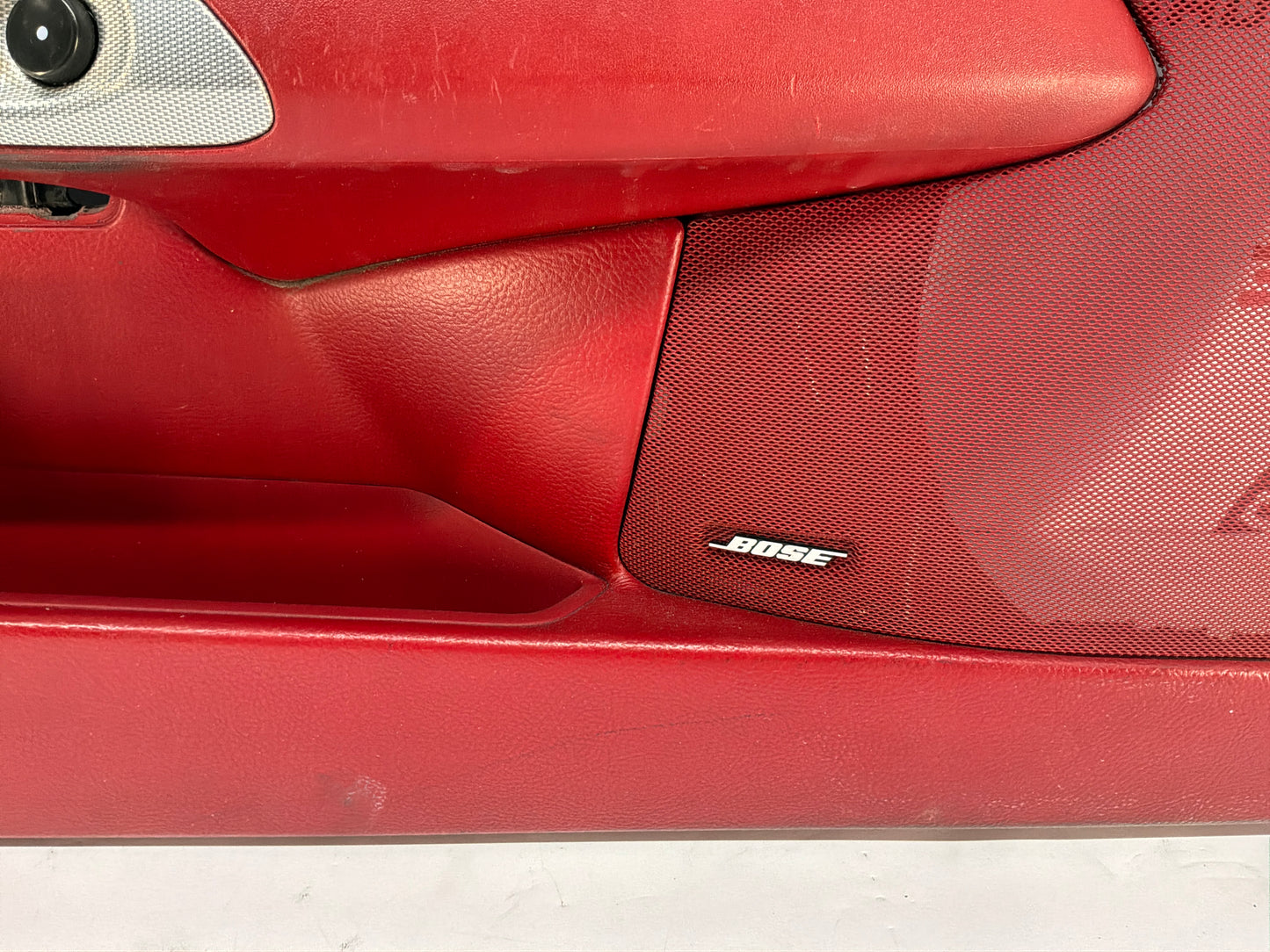 2007 Chevy C6 Corvette Convertible LH Driver Interior Door Panel Red OEM