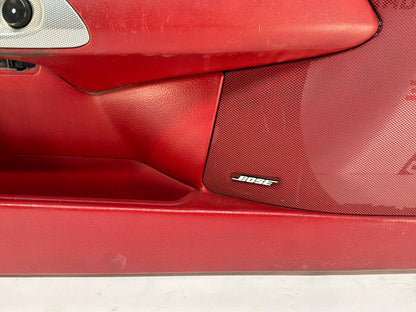 2007 Chevy C6 Corvette Convertible LH Driver Interior Door Panel Red OEM
