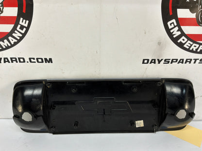 2002 Chevy C5 Corvette Rear License Plate Bracket Finish Panel Reverse Lights Lamps OEM