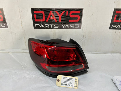 2016 Chevy SS Sedan LH Driver Outer Tail Light Taillight Stop Lamp OEM