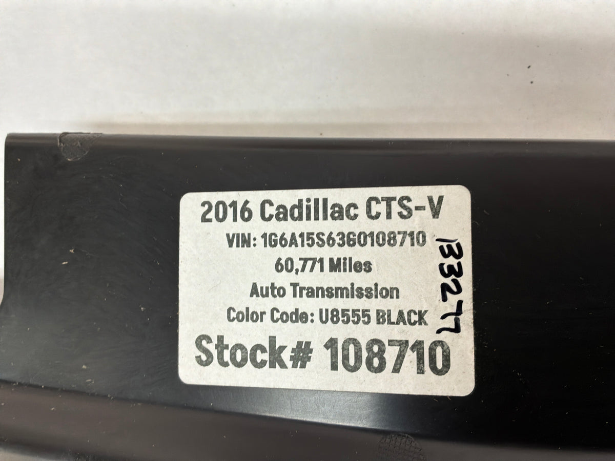 2016 Cadillac CTS-V Rear Trunk Cargo Compartment Sill Plate Trim Panel OEM