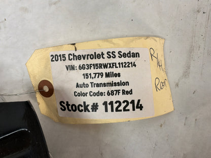 2015 Chevy SS Sedan RH Passenger Rear Suspension Spindle Hub Knuckle Wheel Bearing OEM