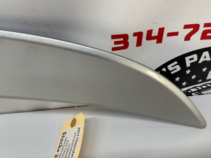 2017 Chevy SS Sedan Trunk Deck Lid Spoiler Wing Silver OEM