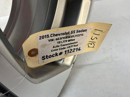 2015 Chevy SS Sedan Factory OEM Rear Wheel 19x9 OEM
