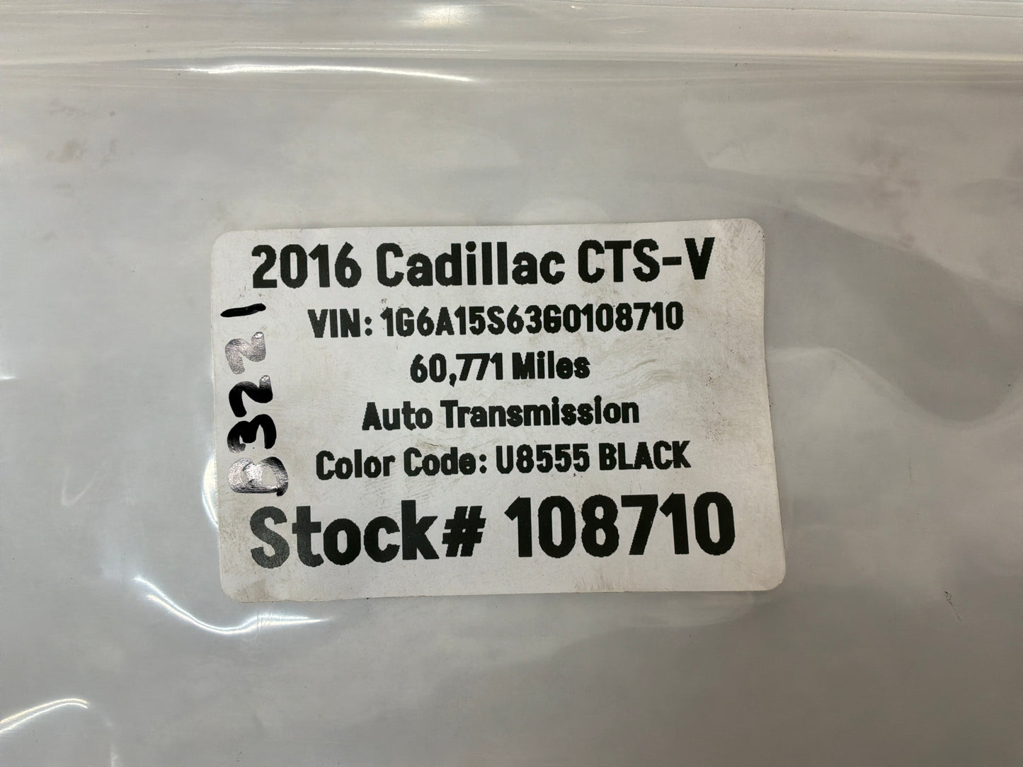 2016 Cadillac CTS-V Wheel Center Cap OEM