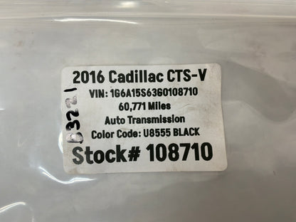 2016 Cadillac CTS-V Wheel Center Cap OEM