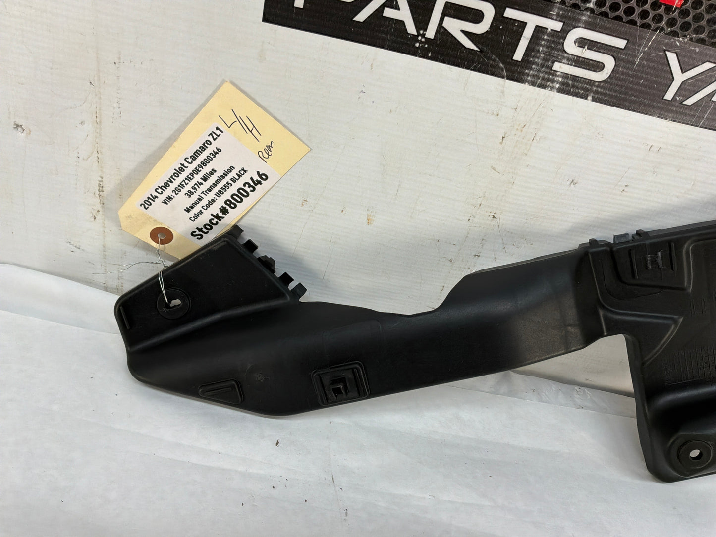 2014 Chevy Camaro ZL1 LH Driver Rear Bumper Guide Bracket Support OEM