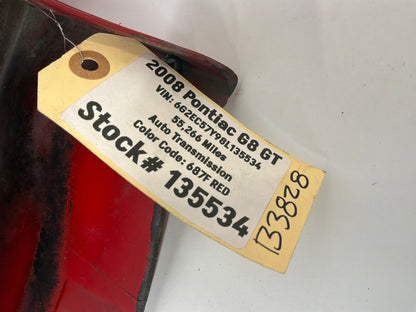2008 Pontiac G8 GT LH Driver Rocker Molding Side Skirt Panel Trim Red OEM