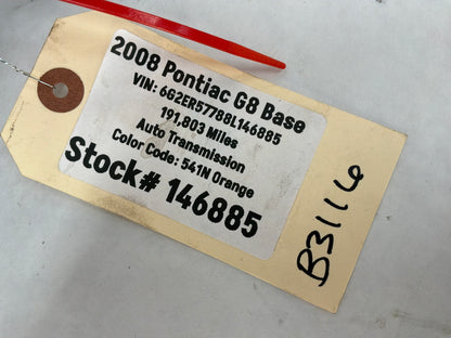 2008 Pontiac G8 Base RH Passenger Rear CV Axle Half Shaft OEM