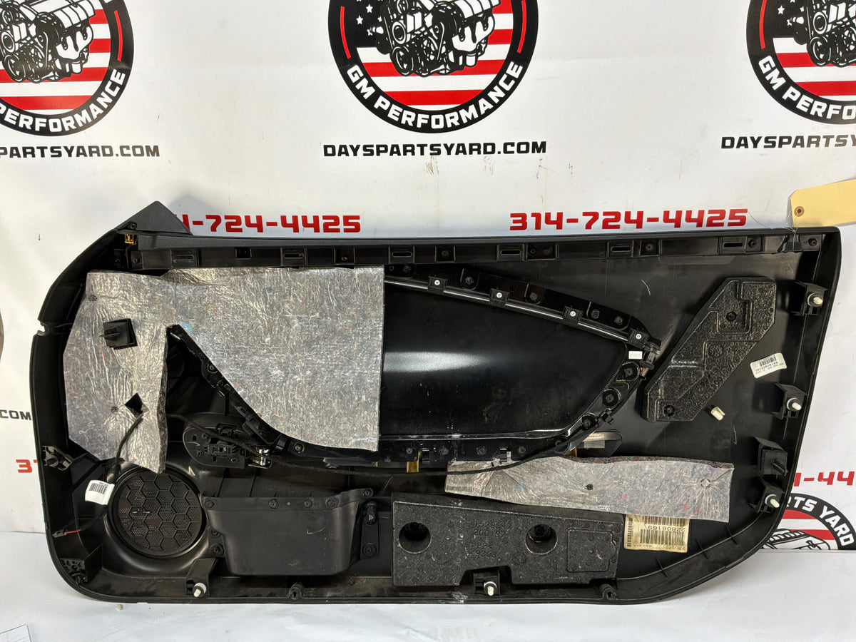 2013 Chevy Camaro ZL1 LH Driver Carbon Flash Front Interior Door Panel Trim OEM