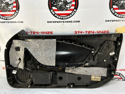 2013 Chevy Camaro ZL1 LH Driver Carbon Flash Front Interior Door Panel Trim OEM