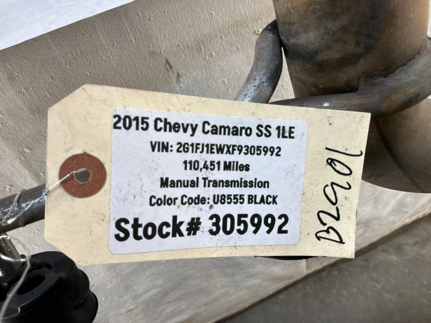 2015 Chevy Camaro SS 1LE Factory OEM Exhaust NPP Bi Mode Muffler Pipe Assembly