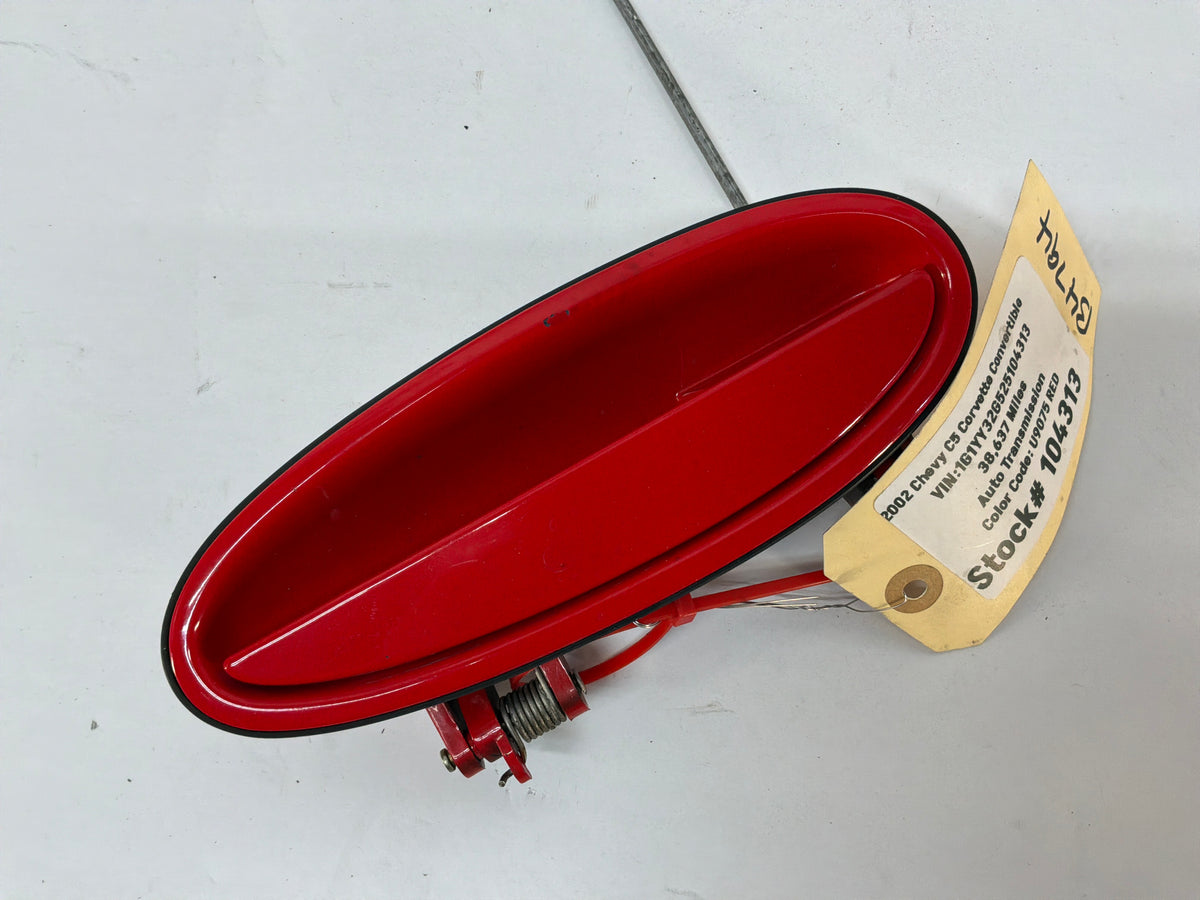 2002 Chevy C5 Corvette Convertible RH Passenger Exterior Door Handle Red OEM