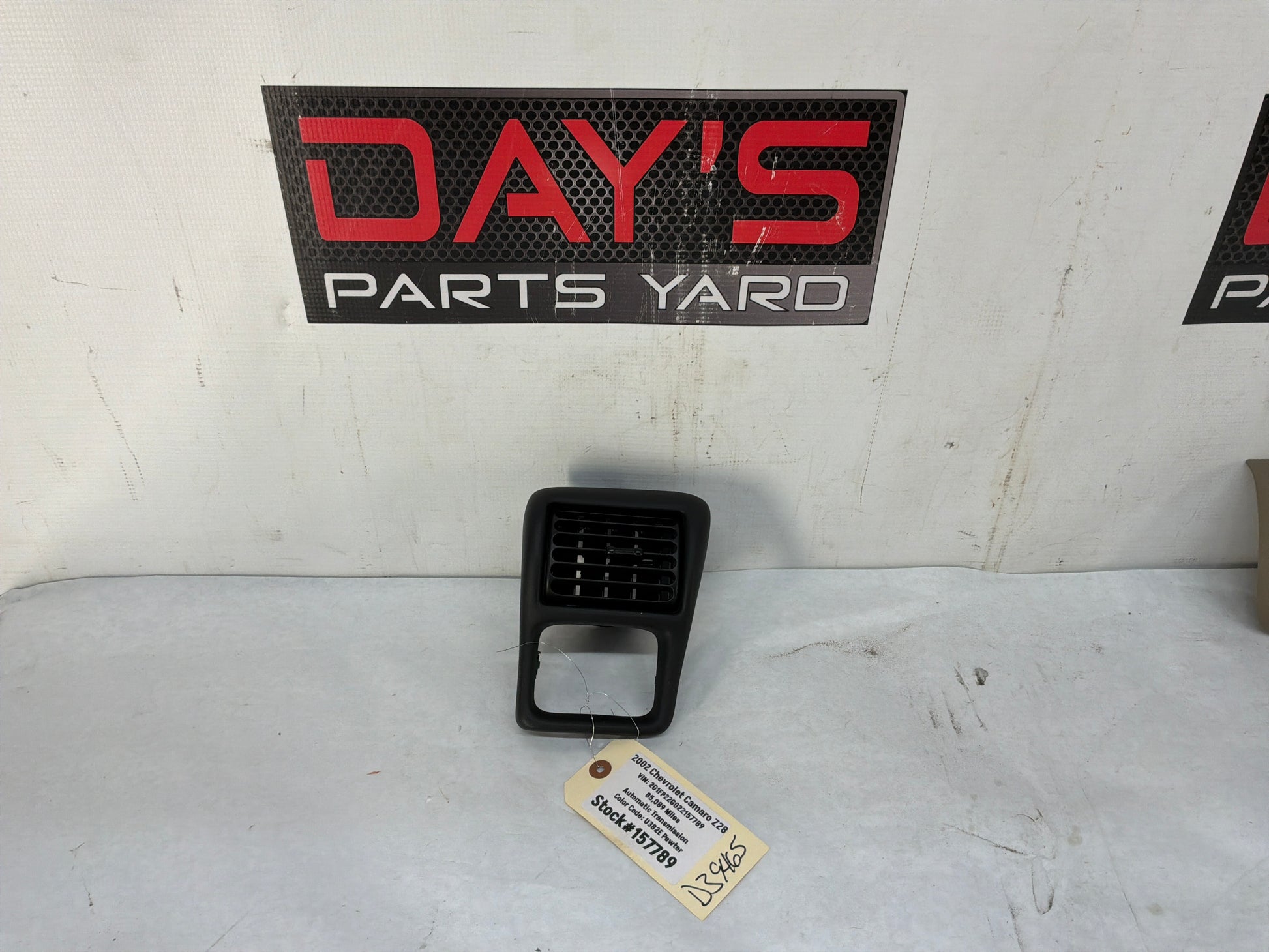Dash vent - Day's Parts Yard