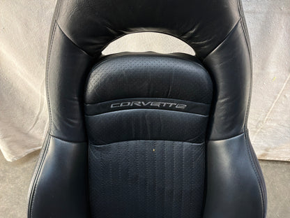 2002 Chevy C5 Corvette Convertible Seats RH & LH Front Black Leather Seats OEM