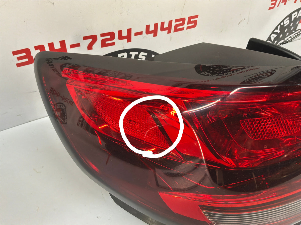 2014 Chevy SS Sedan LH Driver Outer Tail Light Taillight Stop Lamp OEM