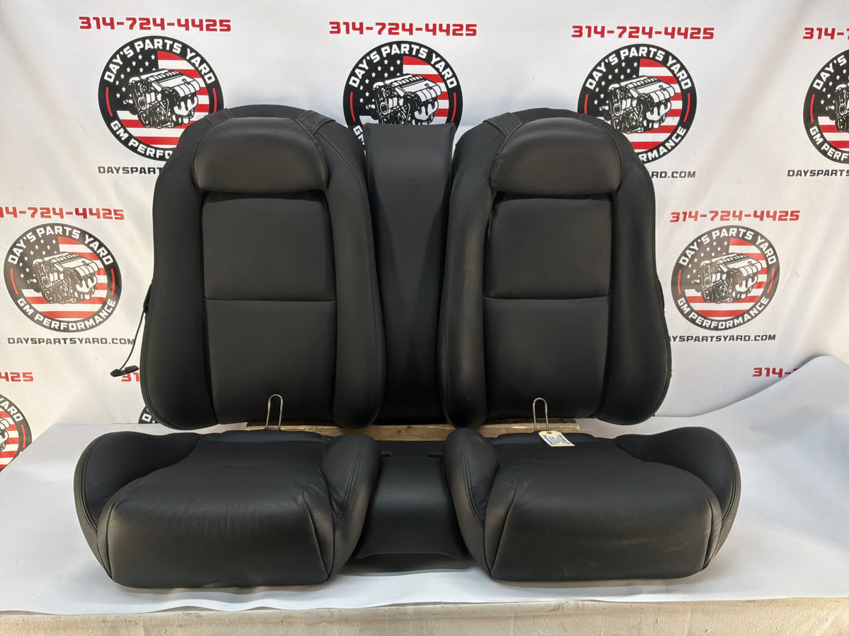 2006 Pontiac GTO Black Leather Front and Rear Seats Set OEM