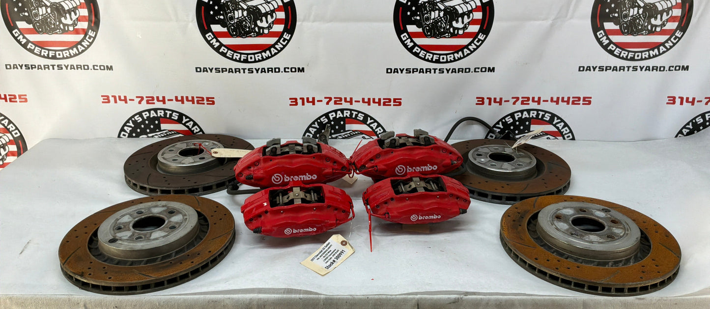 2017 Chevy SS Sedan Fronts and Rears Brembo Brake Calipers w/ Rotors OEM