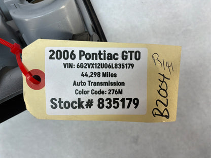 2006 Pontiac GTO RH Passenger Tail Light Taillight Lamp OEM