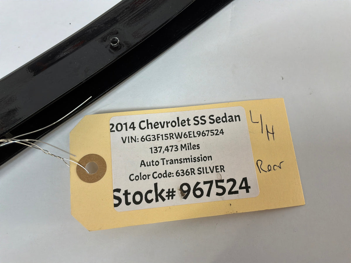 2014 Chevy SS Sedan LH Driver Door Rear Pillar Post Trim Black OEM