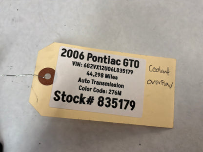2006 Pontiac GTO Coolant Overflow Recovery Tank Reservoir Bottle OEM
