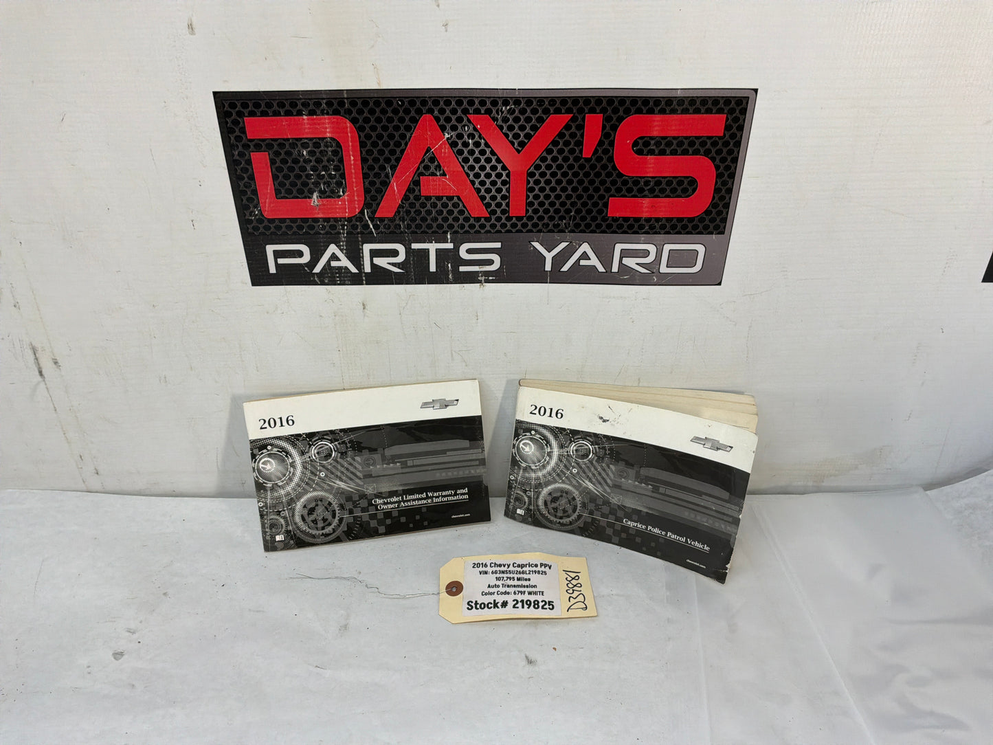 2016 Chevy Caprice PPV Owners Manual Booklet OEM