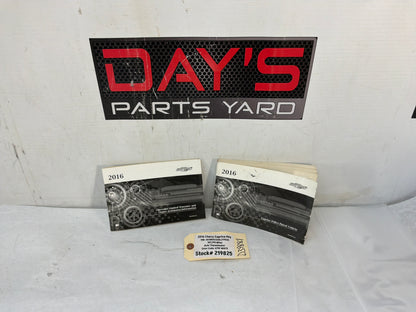 2016 Chevy Caprice PPV Owners Manual Booklet OEM