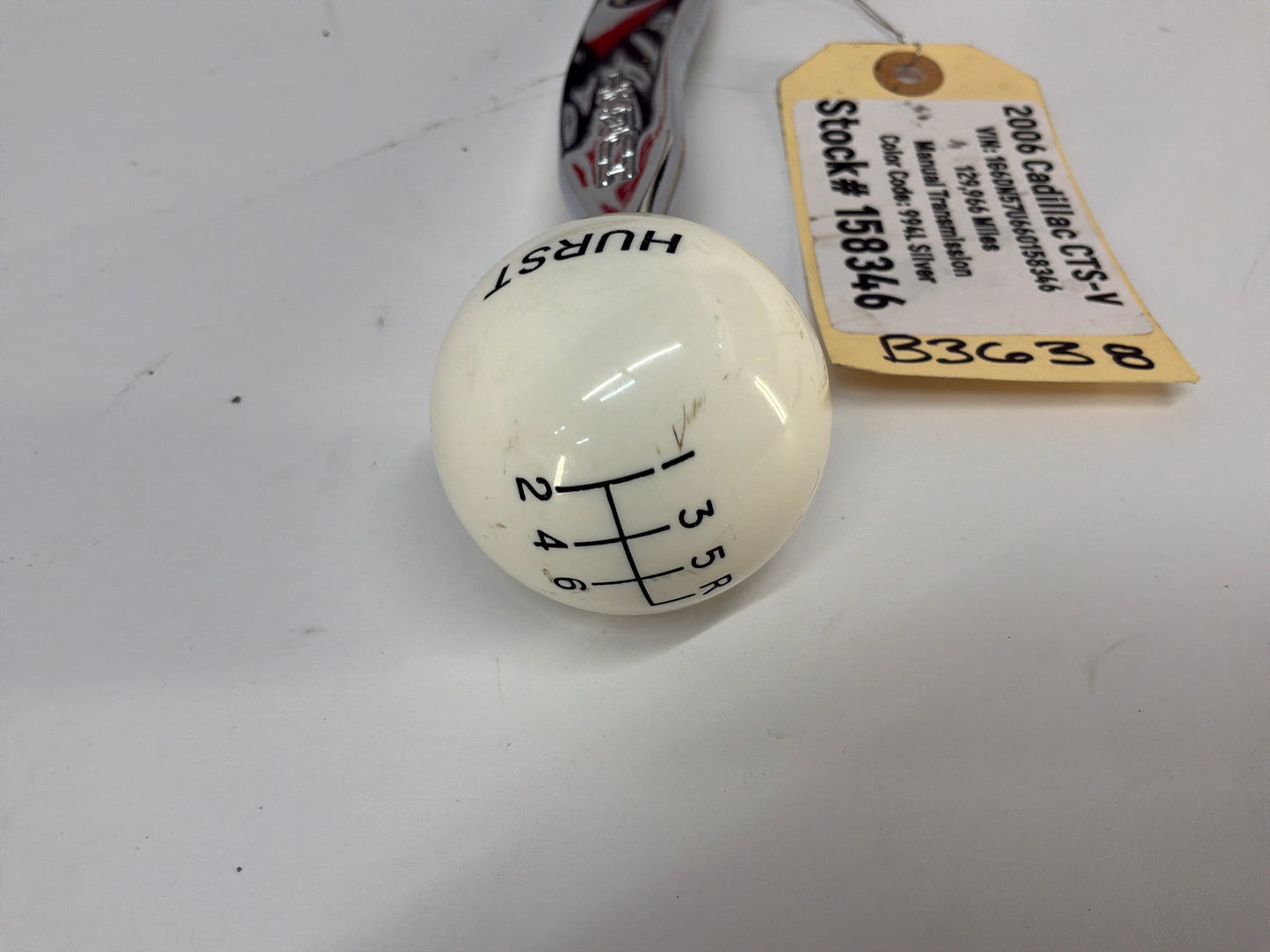 2006 Cadillac CTS-V Hurst White Classic Ball Shifter Knob 5- Speed