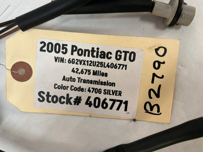 2005 Pontiac GTO License Plate Tag Light Wire Wiring Harness OEM