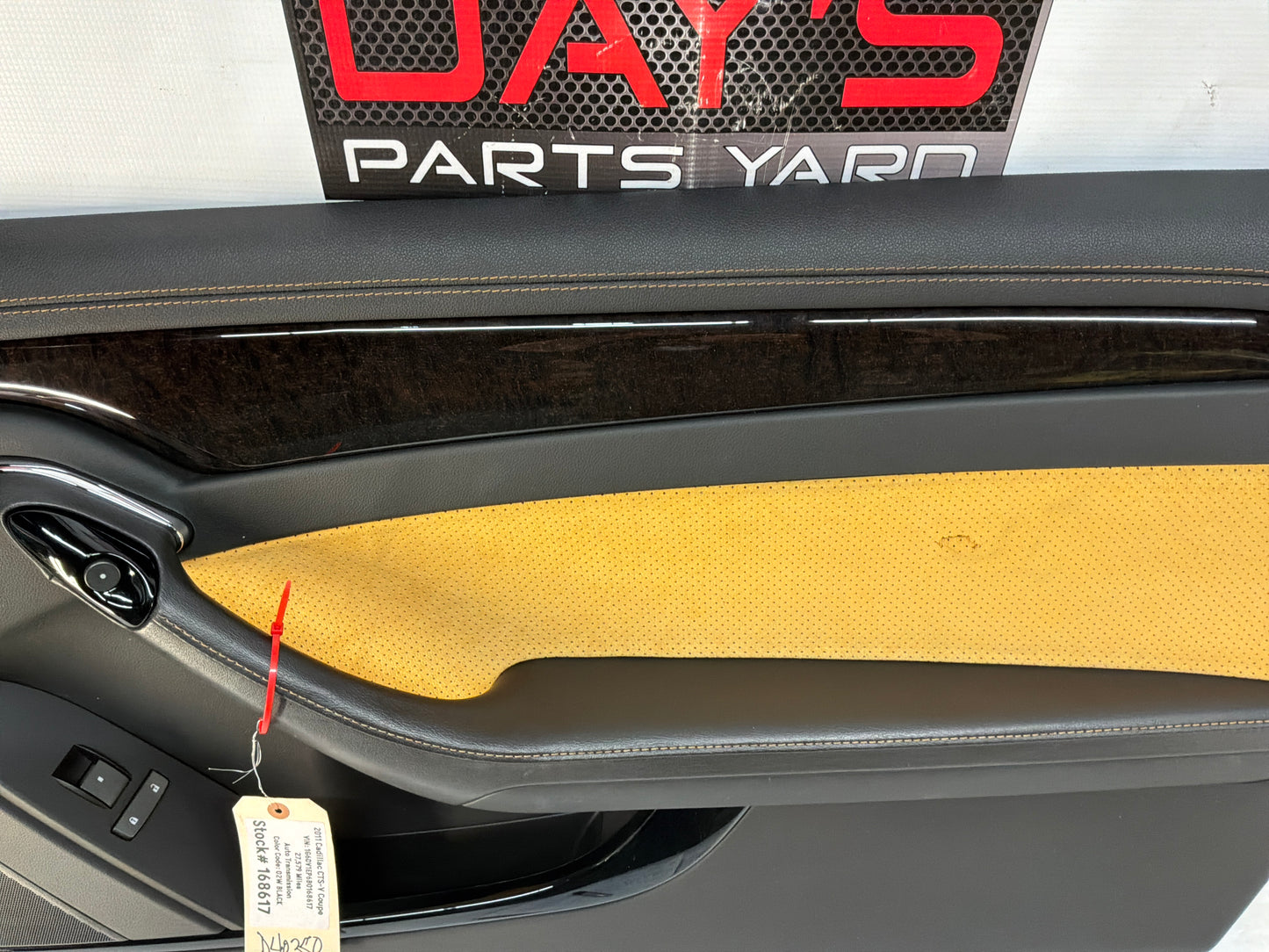 2011 Cadillac CTS-V Coupe RH Passenger Interior Door Panel Saffron OEM