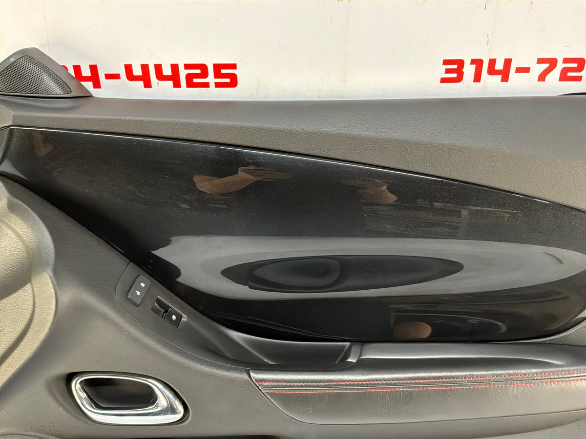 2013 Chevy Camaro ZL1 RH Passenger Carbon Flash Front Interior Door Panel Trim OEM