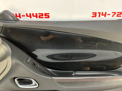2013 Chevy Camaro ZL1 RH Passenger Carbon Flash Front Interior Door Panel Trim OEM