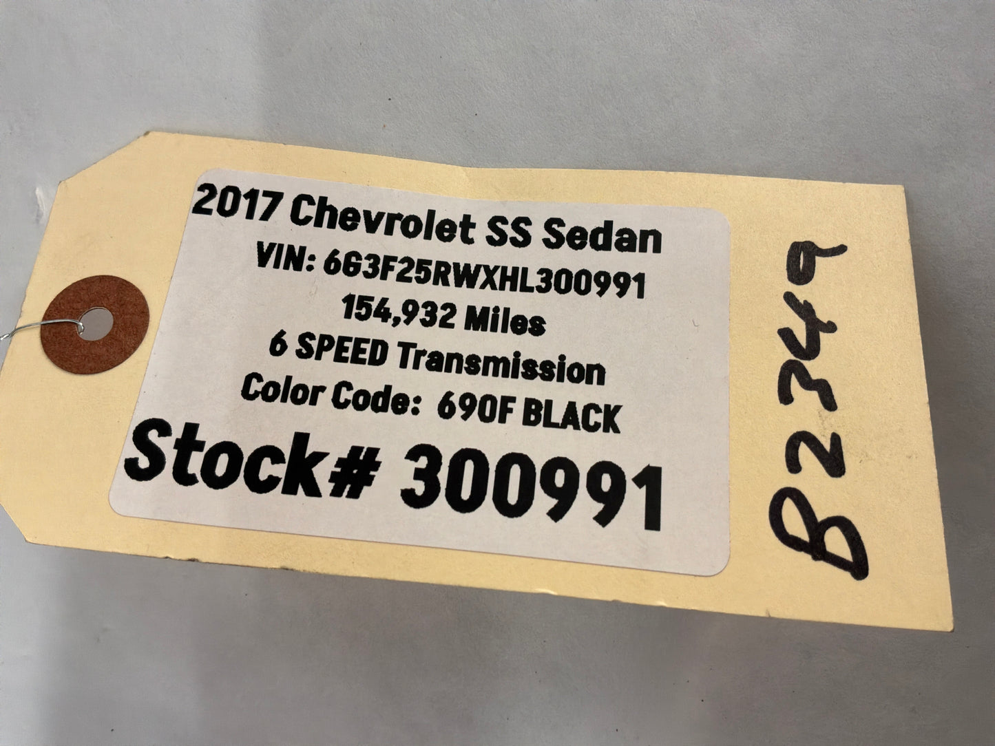 2017 Chevy SS Sedan Exterior Door Handles Set OEM